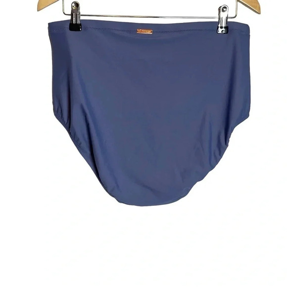 Raisins Curve Ruched Bikini Bottoms Size 18W Tummy Control Gray - Picture 6 of 10